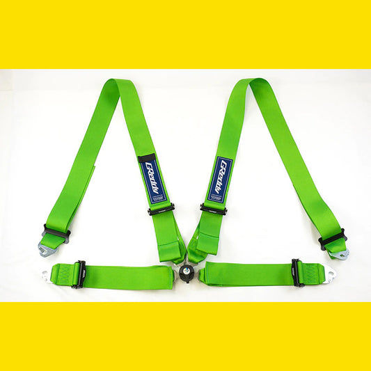 GREDDY X TRS RACING HARNESS 3INC 4PT RH GREEN