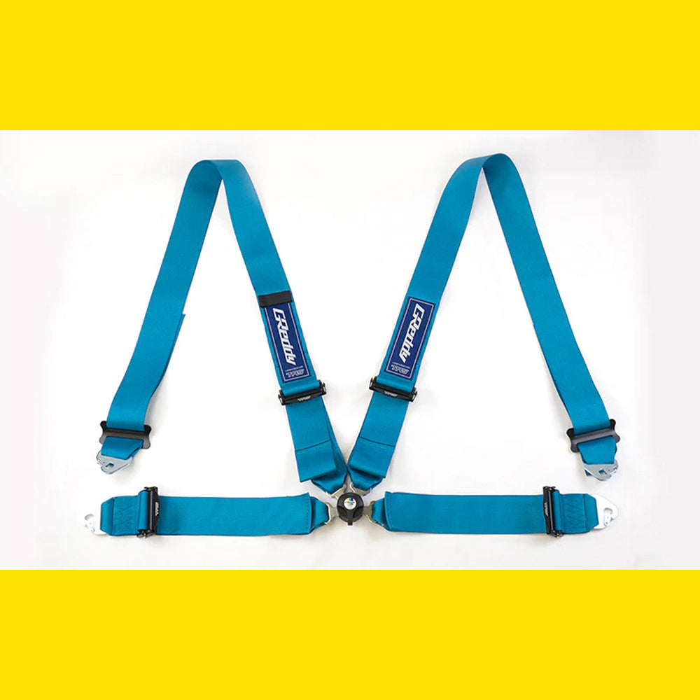 GREDDY X TRS RACING HARNESS 3INC 4PT RH MIAMI BLUE