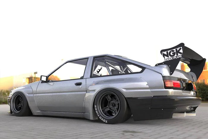 Pandem Toyota (AE86) Corolla Levin Hatchback with GT Wing