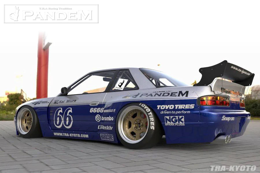 Pandem PS13 Silvia Aero (V3)- Nissan Silvia Coupe Complete Widebody Aero Kit with GT Wing