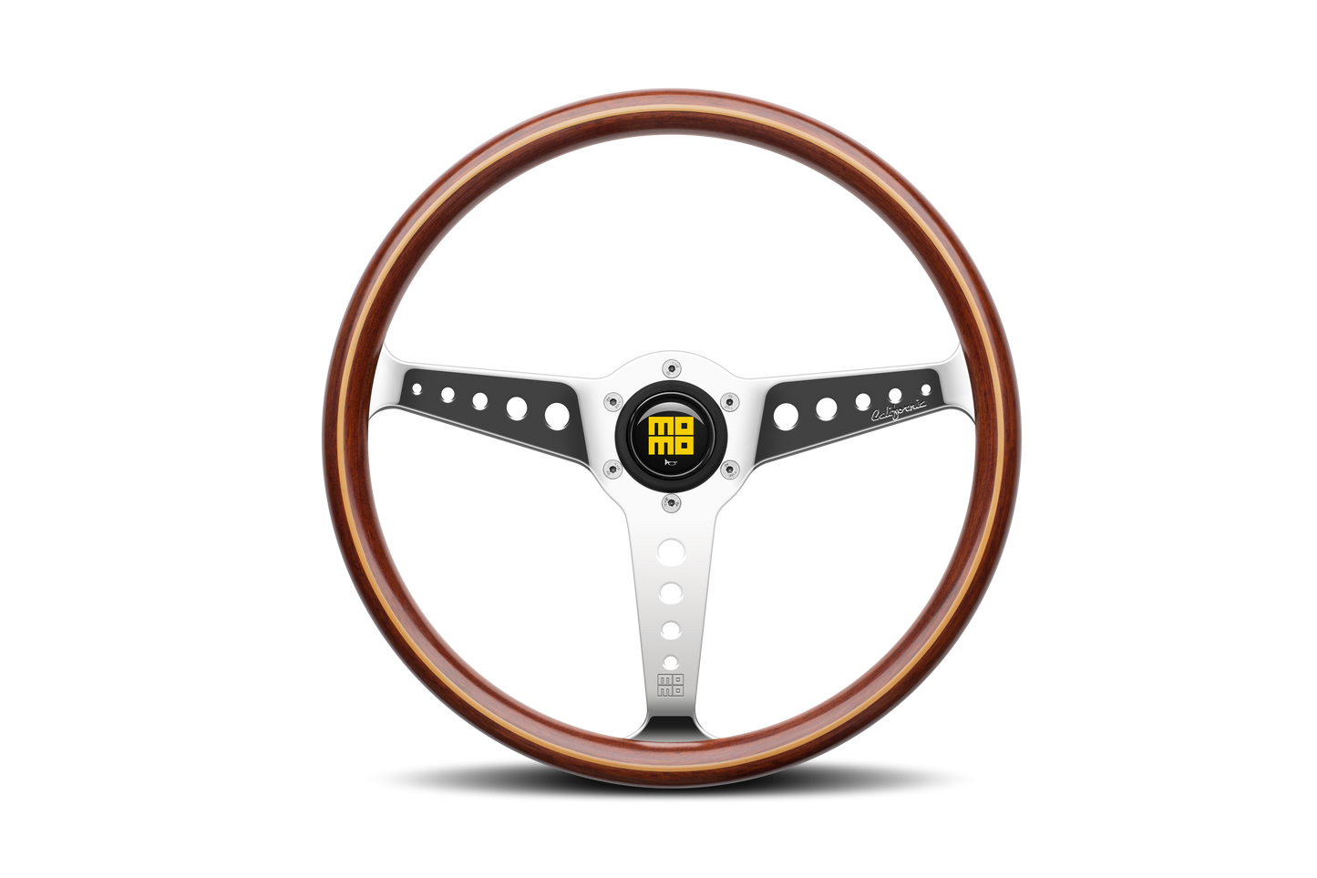 STEERING WHEEL CALIFORNIA HERITAGE BLACK LEATHER 360MMMM