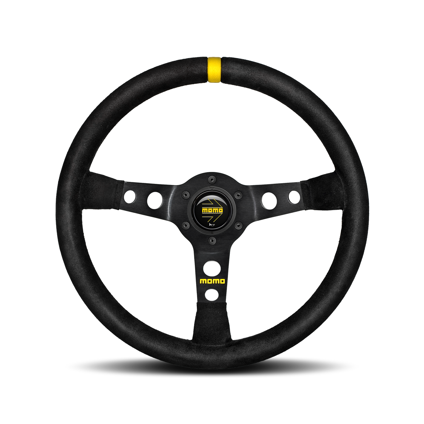 STEERING WHEEL MOD.07 350MM BLACK SUEDE