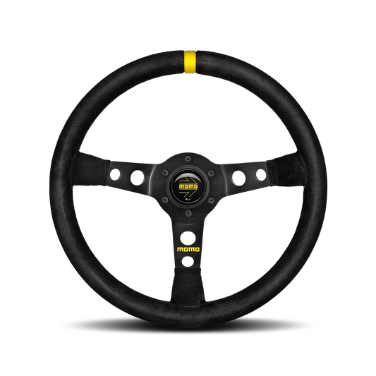 STEERING WHEEL MOD.07 350MM BLACK SUEDE