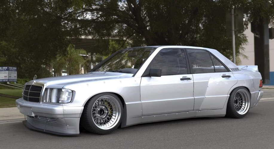 PANDEM MERCEDES BENZ 190E W201 Complete Widebody Aero Kit