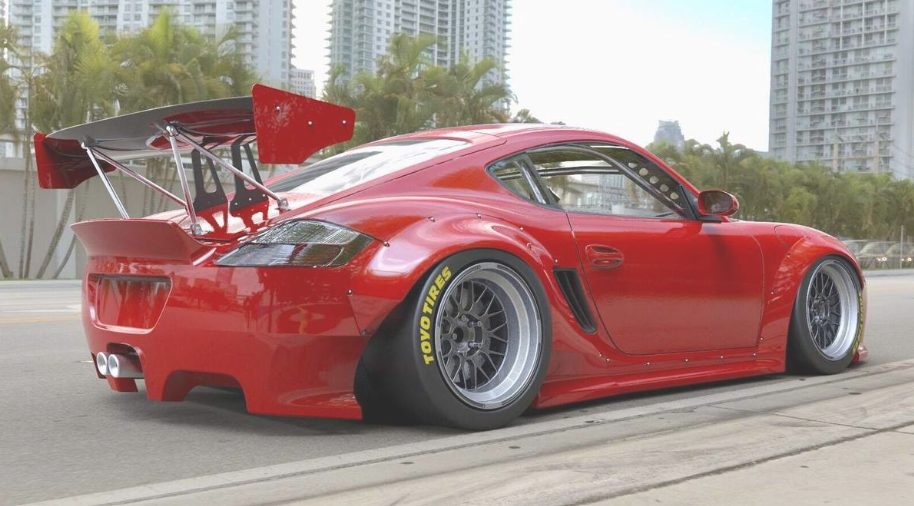 PANDEM PORSCHE CAYMAN 987.1 VER. 2 (09-12) Complete Widebody Aero Kit with GT Wing