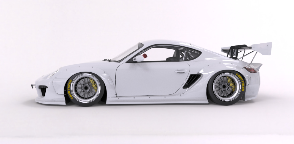 PANDEM PORSCHE CAYMAN 987.1 VER. 2 (09-12) Complete Widebody Aero Kit without GT Wing