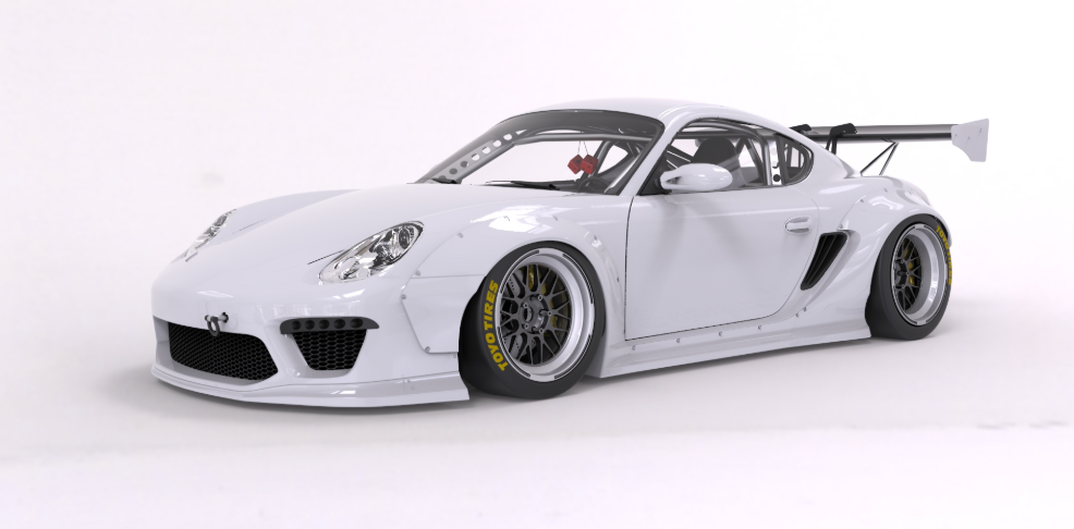 PANDEM PORSCHE CAYMAN 987.1 VER. 2 (09-12) Complete Widebody Aero Kit with GT Wing