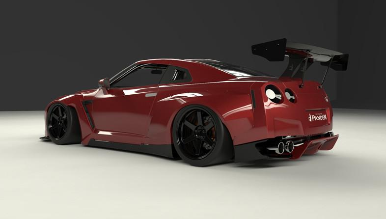 PANDEM NISSAN R35 GT-R Full Widebody Aero Kit VER 2 without Wings (FRP)