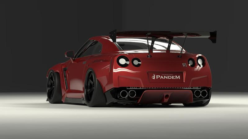 PANDEM NISSAN R35 GT-R Full Widebody Aero Kit VER 2 without Wings (FRP)