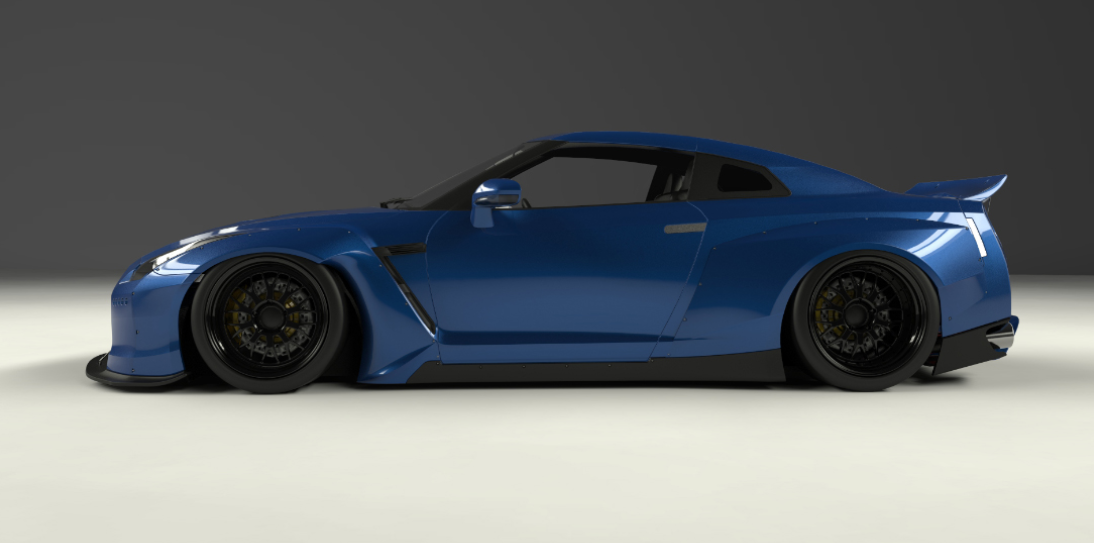 PANDEM NISSAN R35 GT-R Full Widebody Aero Kit VER 2 without Wings (FRP)