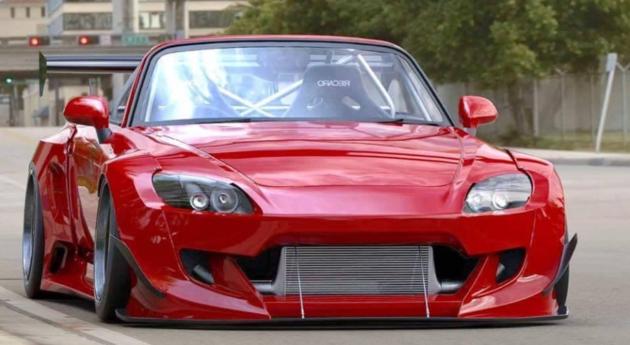 PANDEM HONDA S2000 AP1 AP2 Widebody Aero Kit with Duck-tail wing only, NO GT Wing