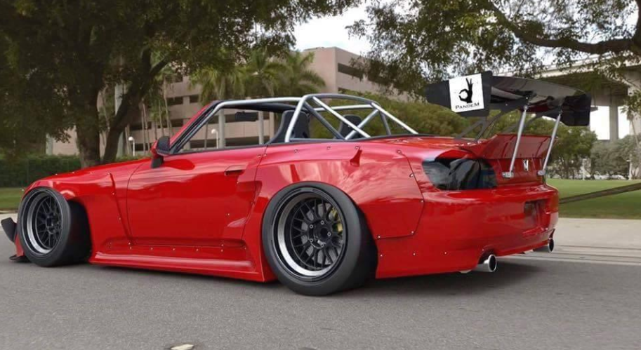 PANDEM HONDA S2000 AP1 AP2 Widebody Aero Kit with Duck-tail wing only, NO GT Wing