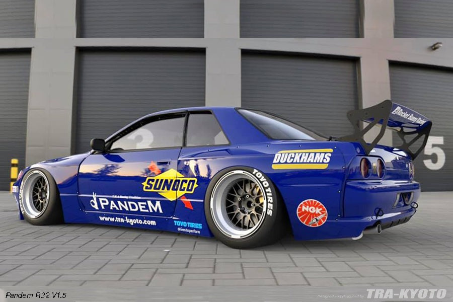 PANDEM NISSAN GTR R32 V1 Full Widebody Aero Kit with Carbon GT Wing