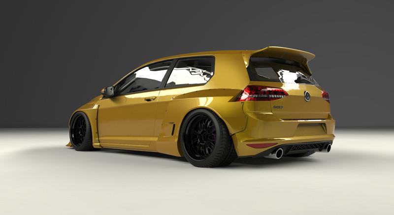 PANDEM GOLF MK7 2DOOR Complete Widebody Aero Kit