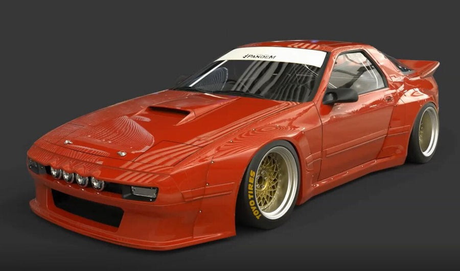 PANDEM MAZDA FC3S RX7 Complete Widebody Aero Kit with "Ducktail" Wing