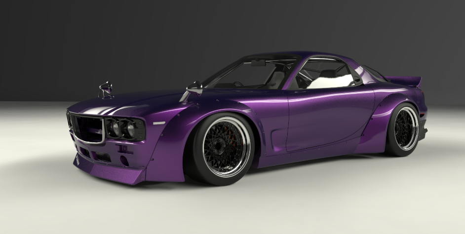 Pandem Boss Aero - Mazda RX7 (FD3S) Full Boss Conversion Aero Kit