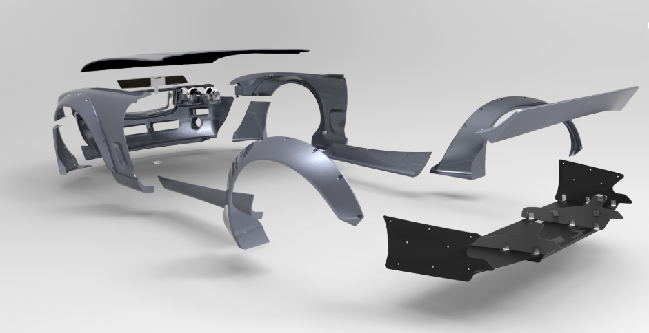 Pandem Boss Aero - Mazda RX7 (FD3S) Full Boss Conversion Aero Kit