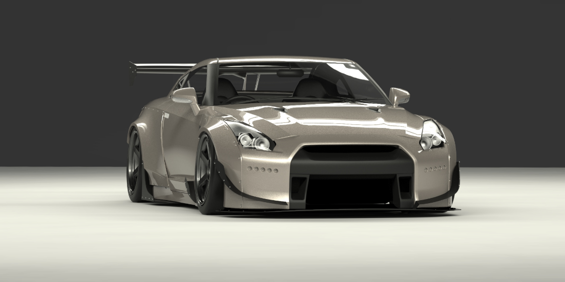 ROCKET BUNNY NISSAN R35 GT-R VER 1 Complete Widebody Aero Kit with GT Wing