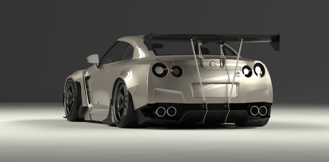 ROCKET BUNNY NISSAN R35 GT-R VER 1 Complete Widebody Aero Kit with GT Wing