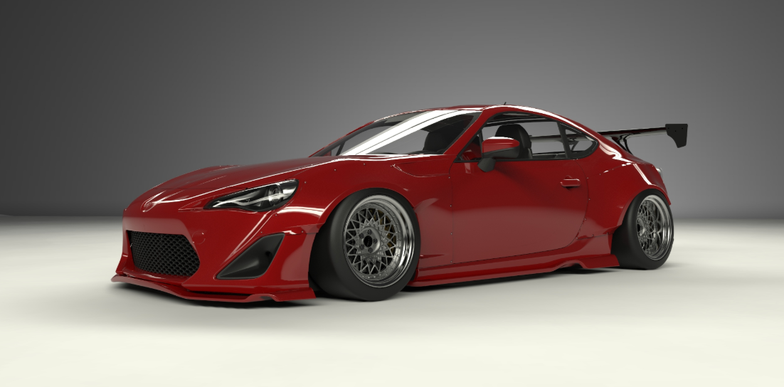 ROCKET BUNNY TOYOTA FT-86 SUBARU BRZ VER.1 WIDE BODY KIT with GT Wing