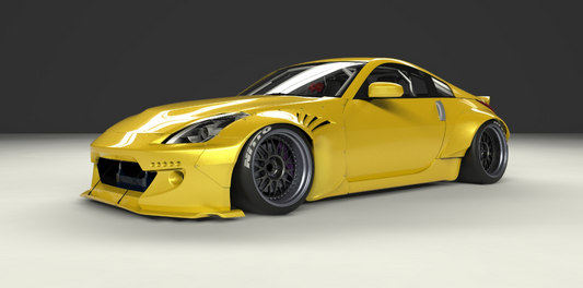 ROCKET BUNNY NISSAN FAIRLADYZ Z33 Complete Widebody with Duck Tail Wing