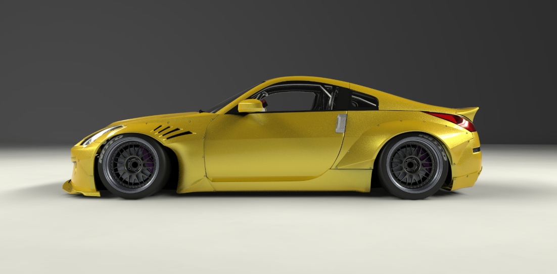 ROCKET BUNNY NISSAN FAIRLADYZ Z33 Complete Widebody with Duck Tail Wing