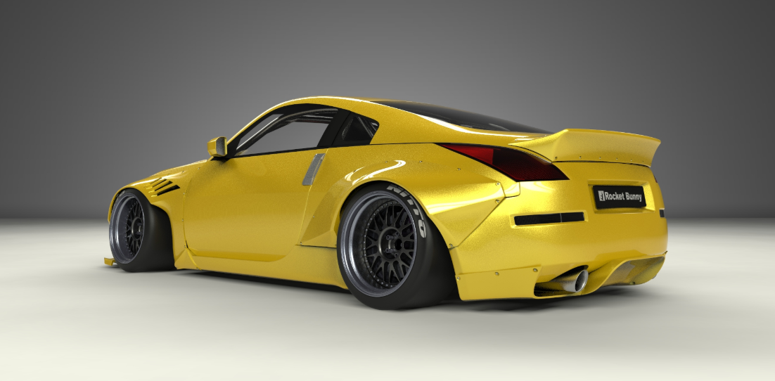 ROCKET BUNNY NISSAN FAIRLADYZ Z33 Complete Widebody with Duck Tail Wing