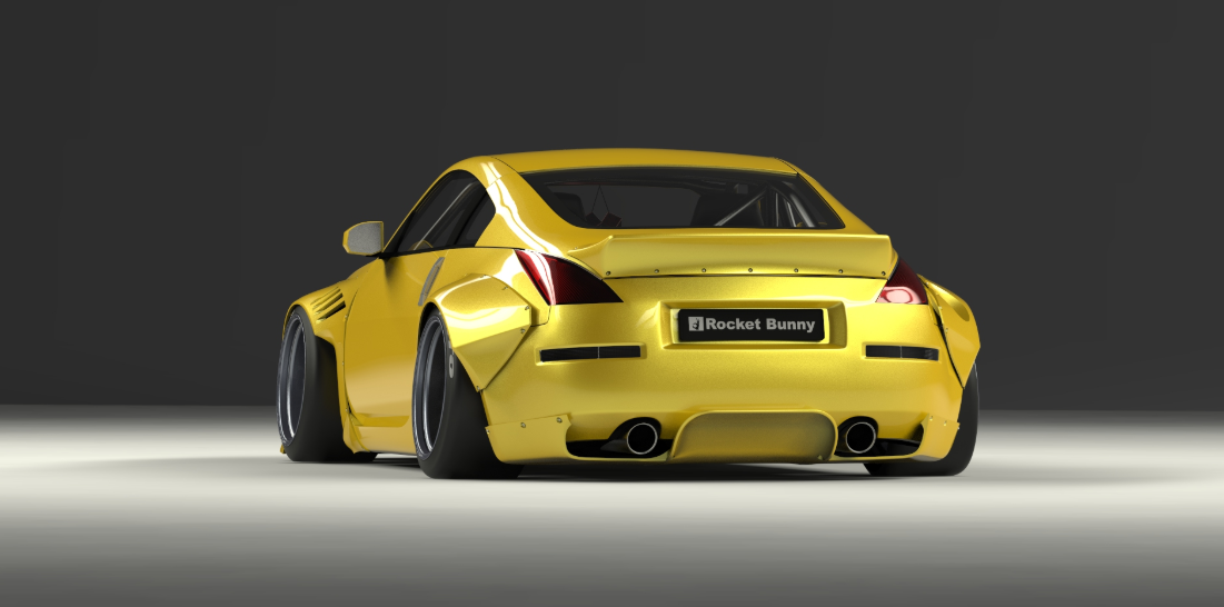 ROCKET BUNNY NISSAN FAIRLADYZ Z33 Complete Widebody with Duck Tail Wing