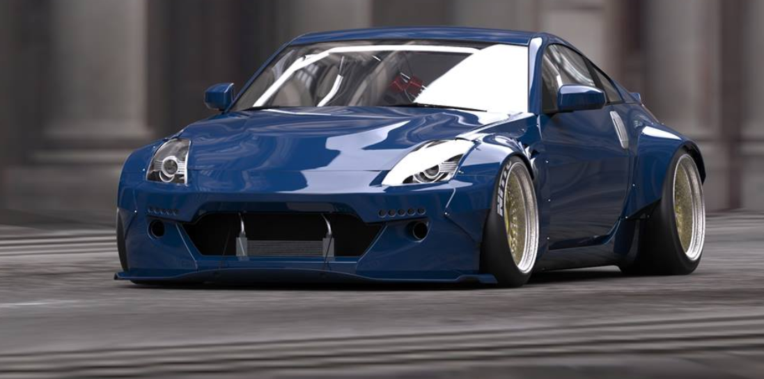 ROCKET BUNNY NISSAN FAIRLADYZ Z33 Complete Widebody with Duck Tail Wing