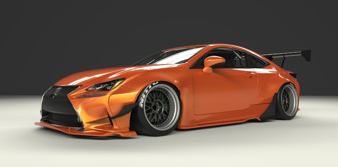 ROCKET BUNNY LEXUS RC/RCF/RC250/RC350 Full Widebody (V1) Aero kit without GT Wing