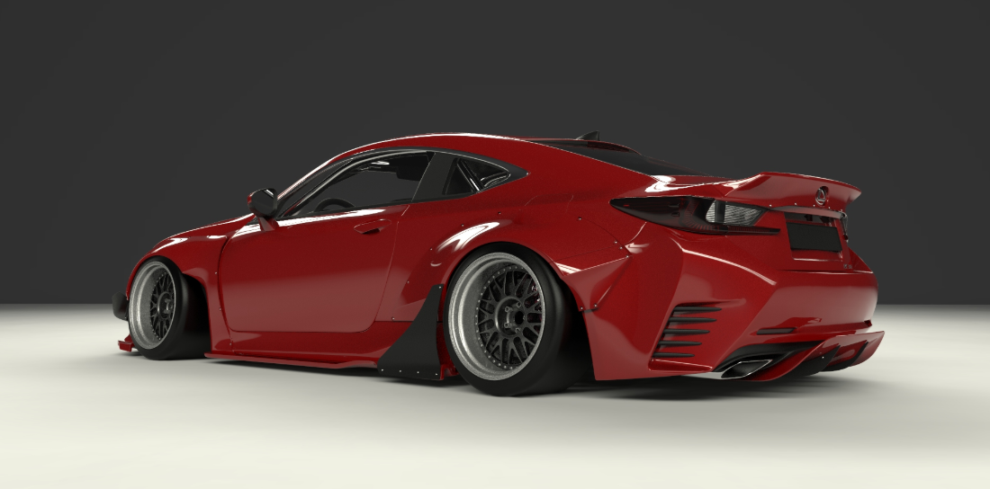 ROCKET BUNNY LEXUS RC/RCF/RC250/RC350 Full Widebody Aero kit Duck Tail Wing