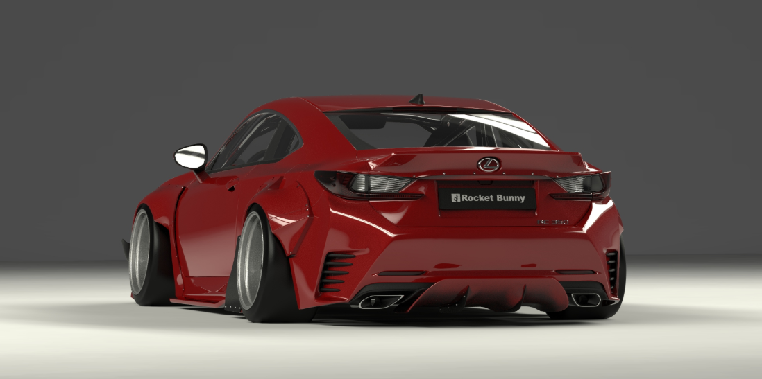 ROCKET BUNNY LEXUS RC/RCF/RC250/RC350 Full Widebody Aero kit Duck Tail Wing