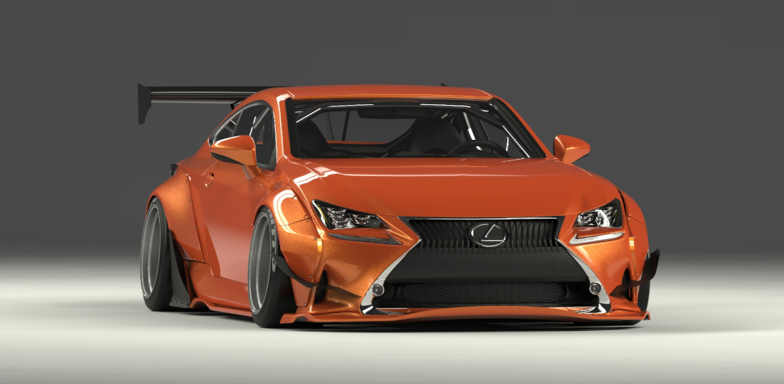 ROCKET BUNNY LEXUS RC/RCF/RC250/RC350 Full Widebody (V1) Aero kit without GT Wing