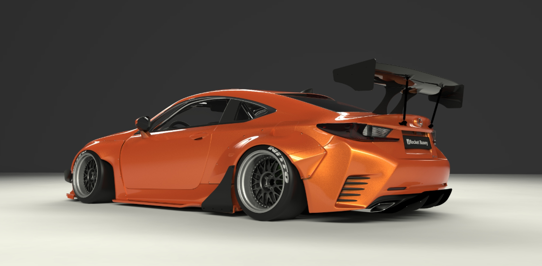 ROCKET BUNNY LEXUS RC/RCF/RC250/RC350 Full Widebody (V1) Aero kit without GT Wing