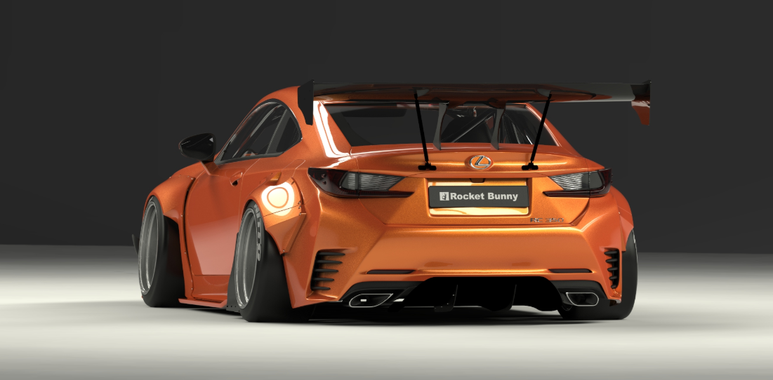 ROCKET BUNNY LEXUS RC/RCF/RC250/RC350 Full Widebody (V1) Aero kit without GT Wing