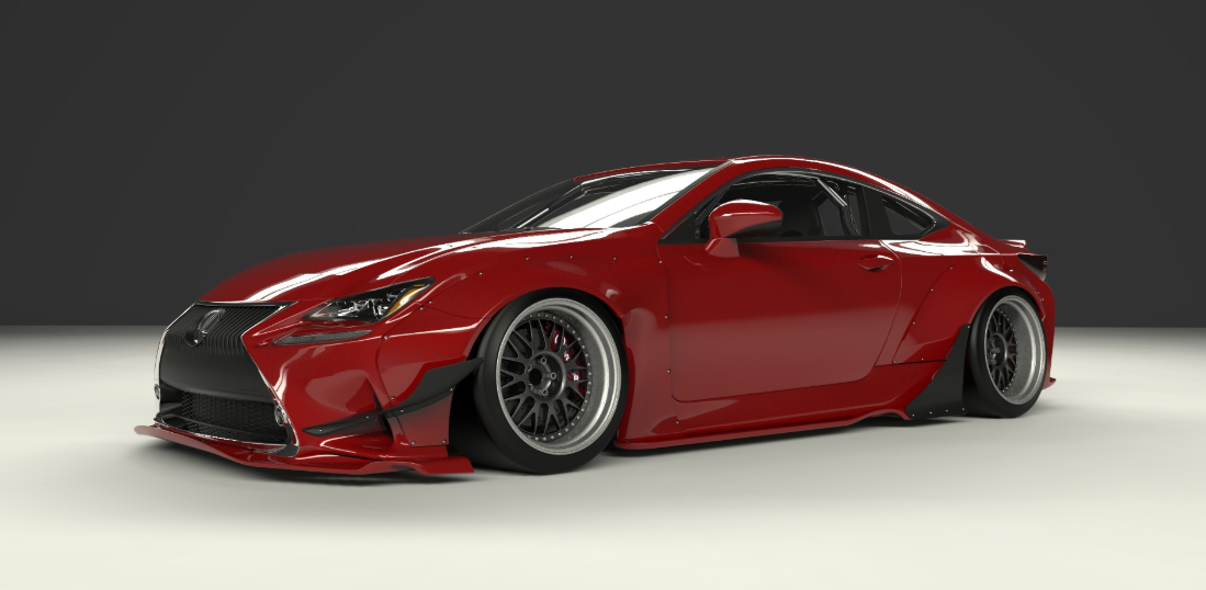 ROCKET BUNNY LEXUS RC/RCF/RC250/RC350 Full Widebody Aero kit Duck Tail Wing