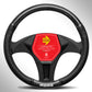 STEERING WHEEL COVER LUXURY WOOD MED