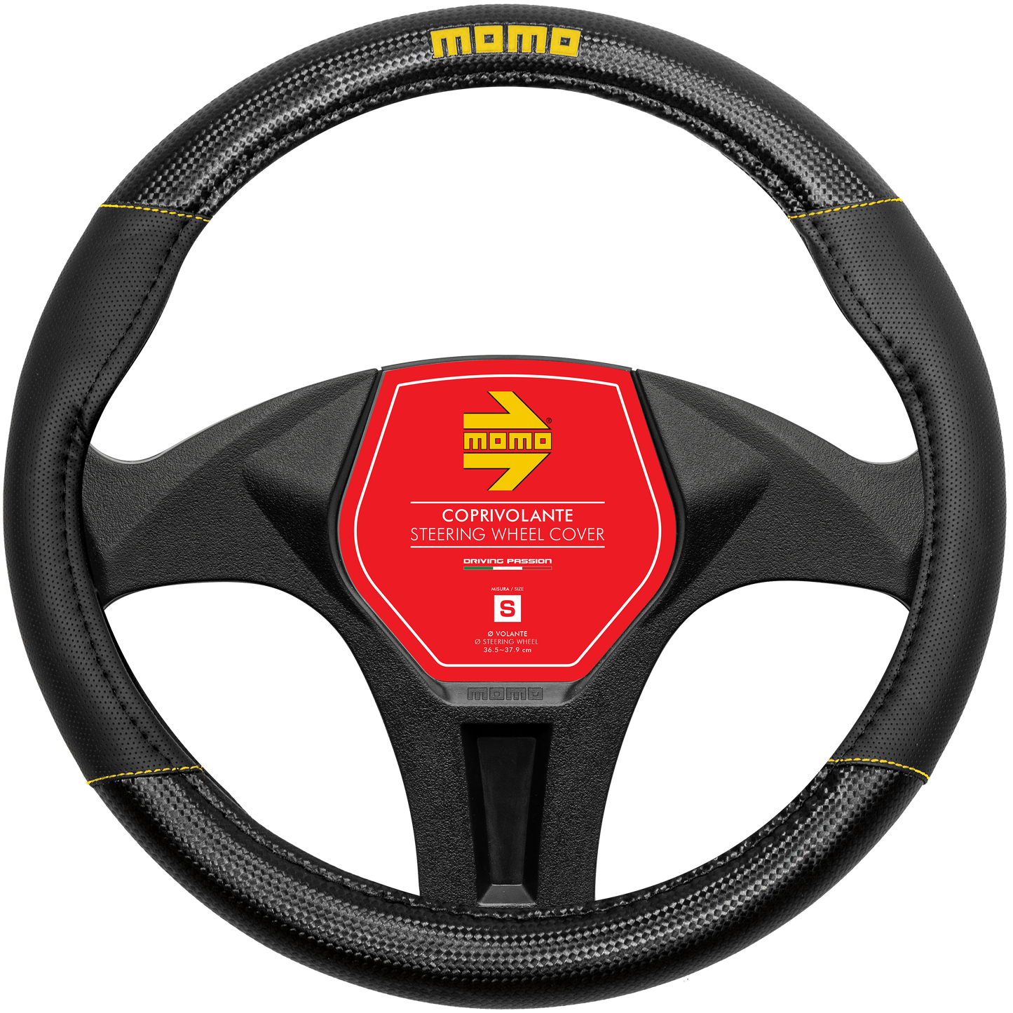 STEERING WHEEL COVER 013 CARBON BLACK