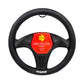 STEERING WHEEL COVER 018 STREET BLACK PU