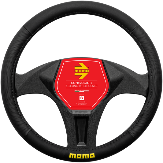 STEERING WHEEL COVER EASY BLACK-BLACK PU