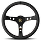 MOMO MOD.07 Anniversario Steering Wheel - Black Leather Black Spokes 350MM