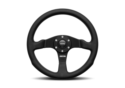 STEERING WHEEL COMPETITION 350MM BLACK LEATHER