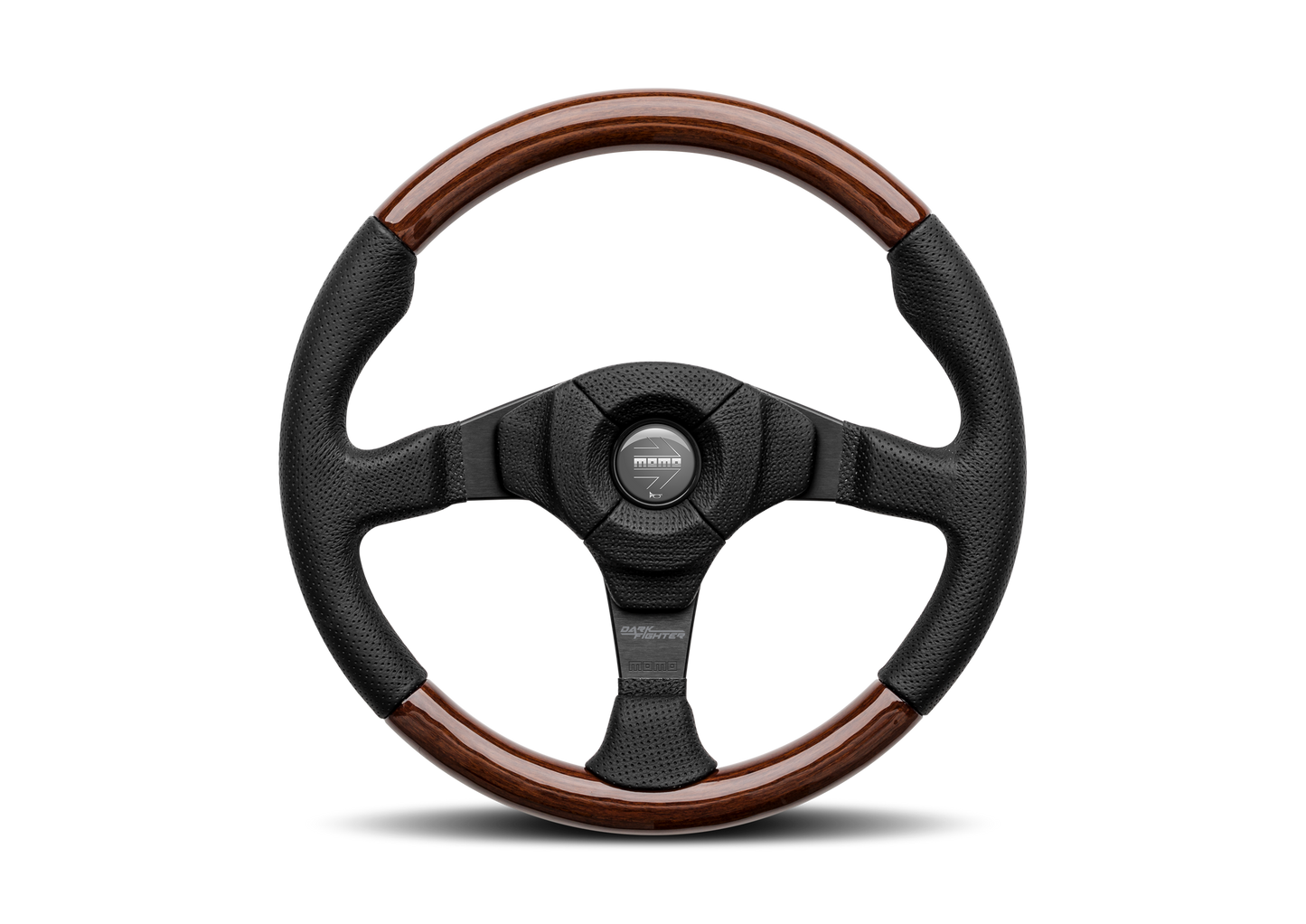 STEERING WHEEL DARK FIGHTER WOOD 350MM