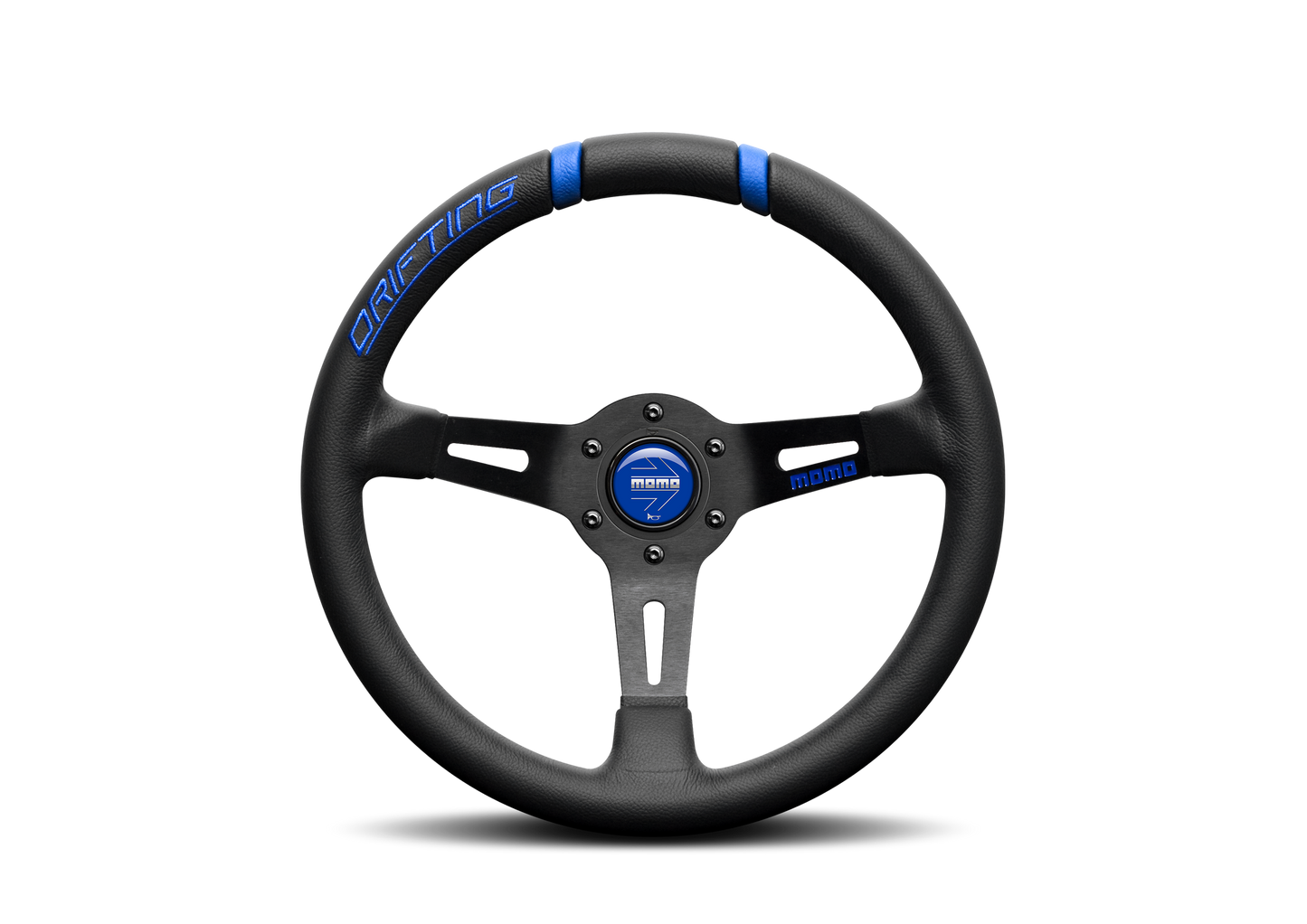 STEERING WHEEL DRIFTING 330MM BLACK-BLUE