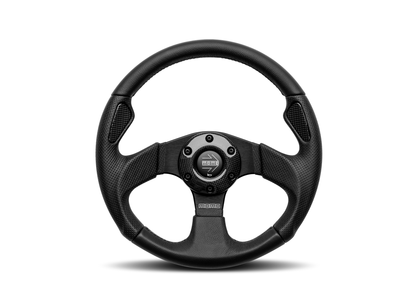 STEERING WHEEL JET BLACK LEATHER