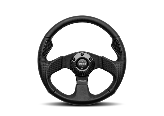 STEERING WHEEL JET BLACK LEATHER