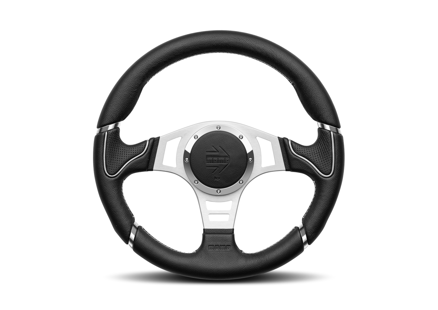 STEERING WHEEL MILLENIUM SPORT 350MM BLACK/GREY