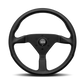 STEERING WHEEL MONTECARLO BLACK LEATHER