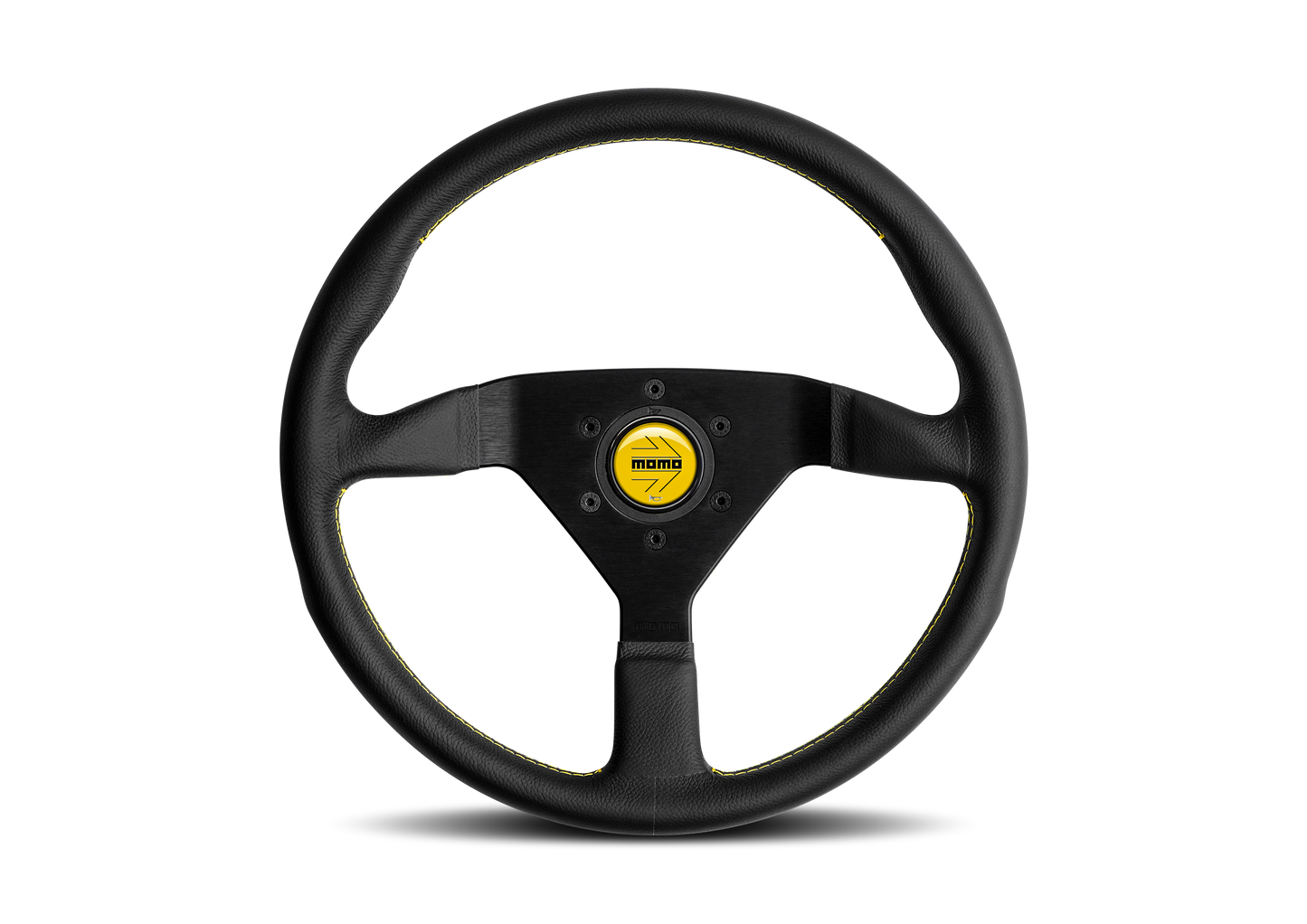 STEERING WHEEL MONTECARLO BLACK LEATHER