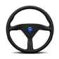 STEERING WHEEL MONTECARLO BLACK LEATHER